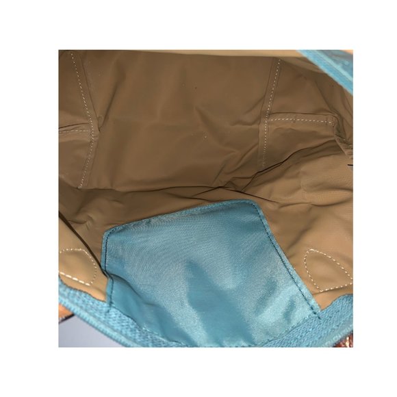LONGCHAMP Mini Le Pliage Handbag in Turquoise Blue - Picture 4 of 7